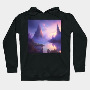 Dreamy Purple Fantasy Valley Hoodie